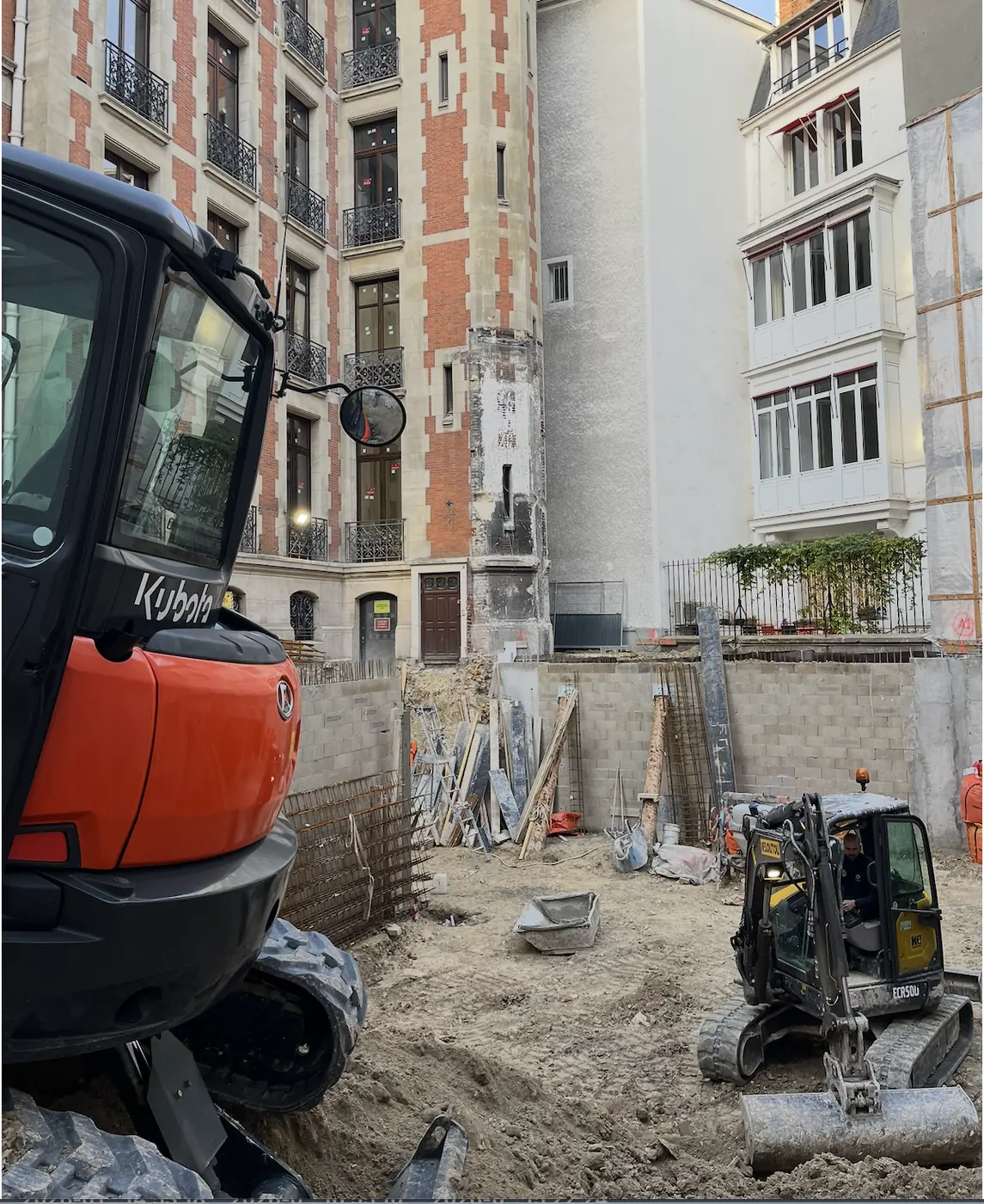 Ouvrage de maçonnerie extérieure réalisé par SPTP en Seine-Saint-Denis