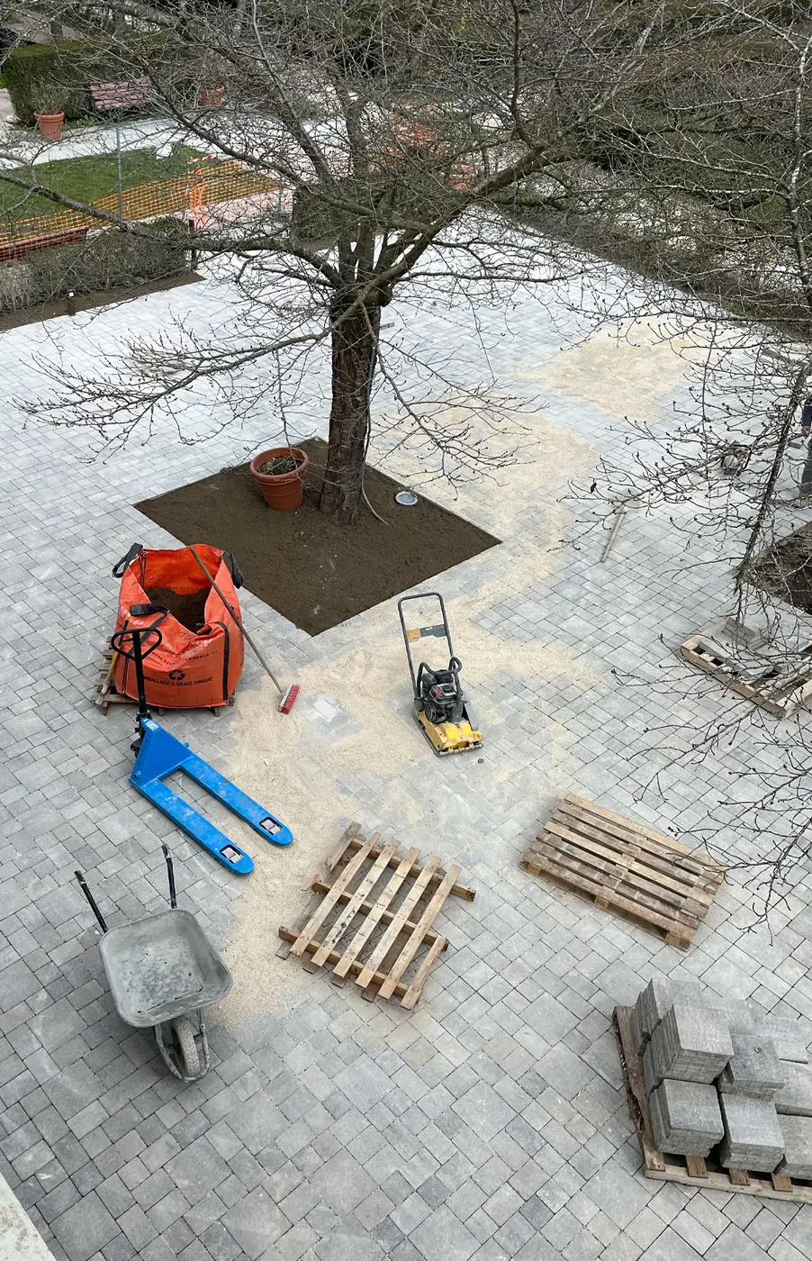 Chantier de pavage réalisé par SPTP en Seine-Saint-Denis – photo 4